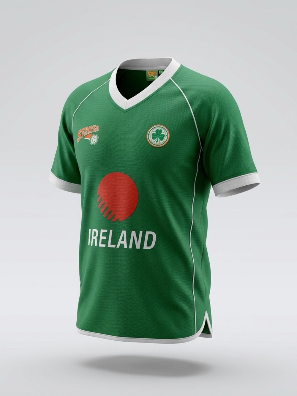 Ireland Green Soccer Jersey with Orange Accent, #worldcupsoccer #worldcup